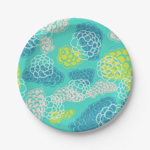 Abstract pattern paper plate