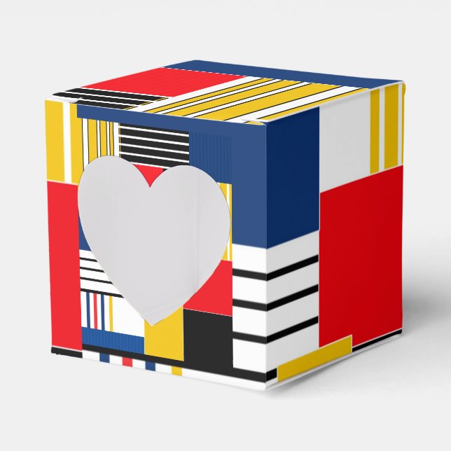 Abstract pattern . Patchwork . Favor Box (Front Side)