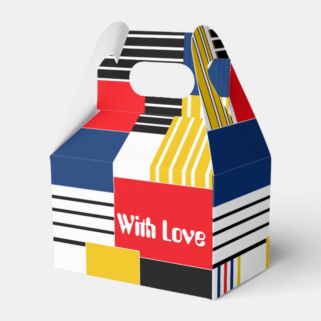 Abstract pattern . Patchwork . Favor Box (Front Side)