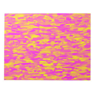 Abstract Pattern Pink Yellow Orange Notepad