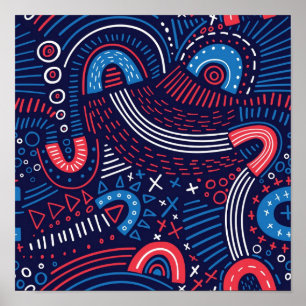 Abstract pattern poster