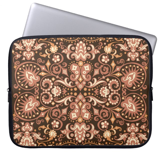 Abstract pattern. Psychedelic colours wavy backgro Laptop Sleeve (Front)