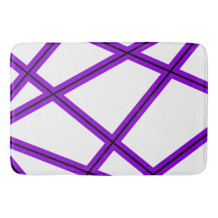 Abstract pattern - purple bath mat