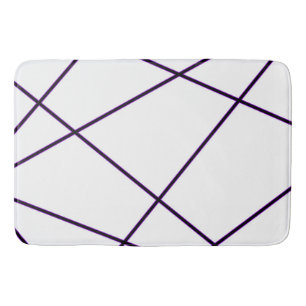 Abstract pattern - purple bath mat
