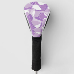 Abstract pattern - purple. golf head cover