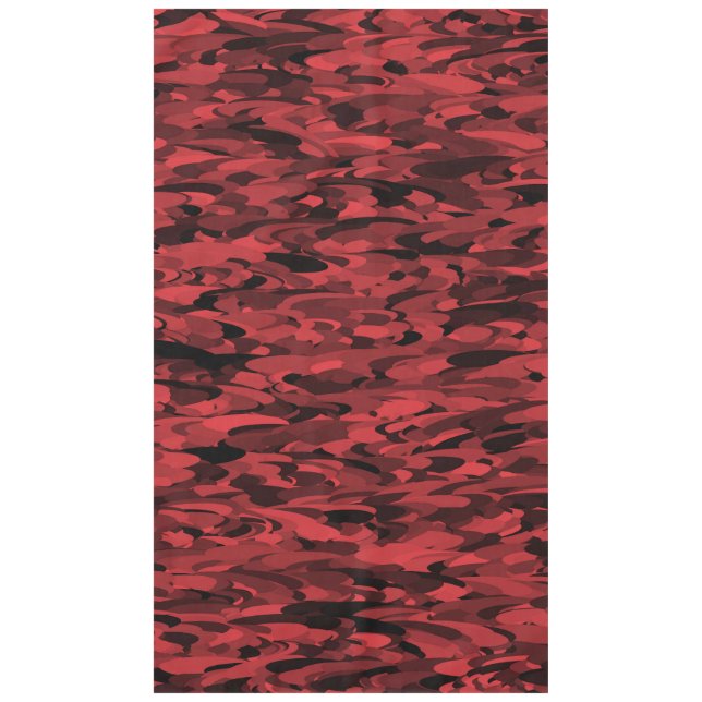 Abstract Pattern Red Black Tablecloth (Front)