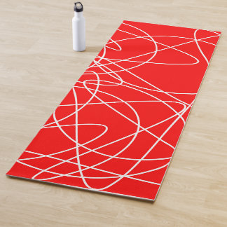 Abstract pattern - red. yoga mat