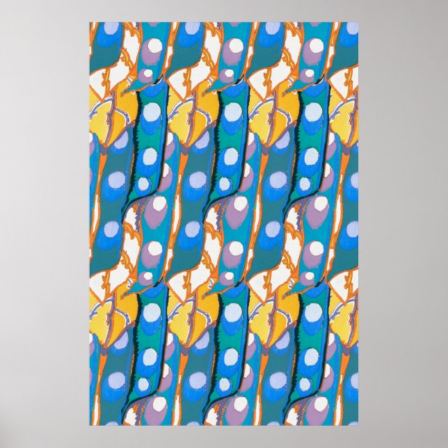 Abstract pattern seamless illustration 2 poster (Front)