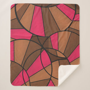 Abstract pattern sherpa blanket