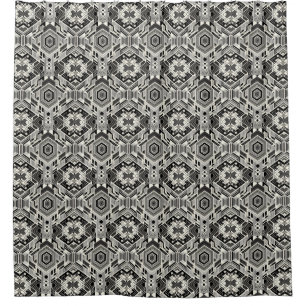 abstract pattern shower curtain