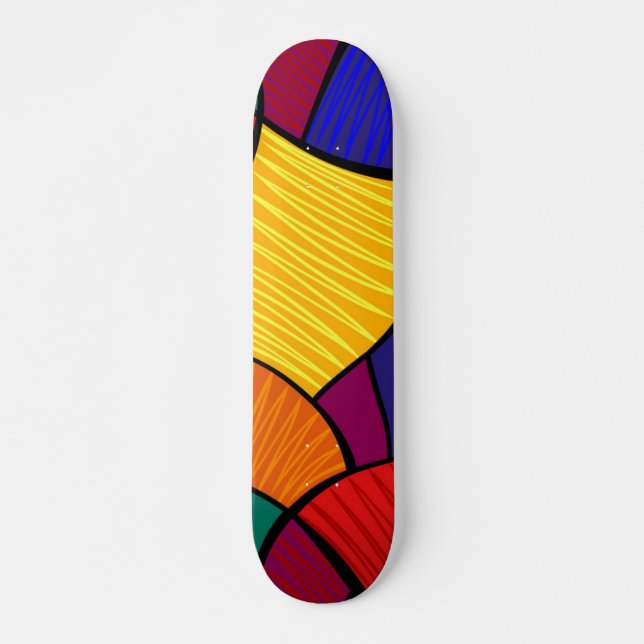 Abstract pattern skateboard (Front)