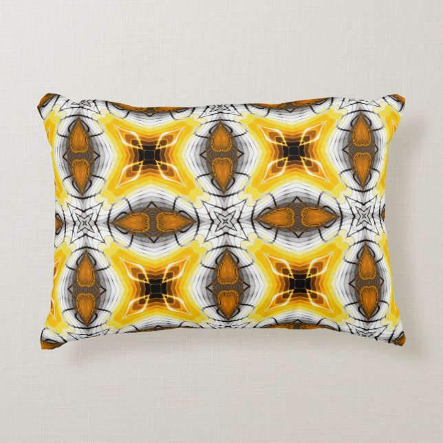 Abstract pattern. Square ornamental regular backgr Accent Pillow (Front)