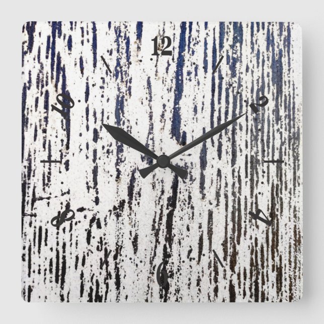 Abstract pattern square wall clock (Front)