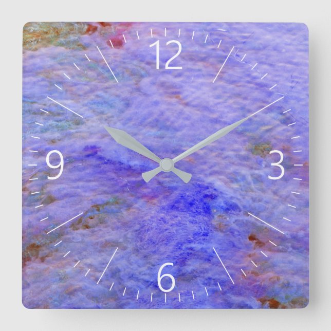 Abstract pattern square wall clock (Front)
