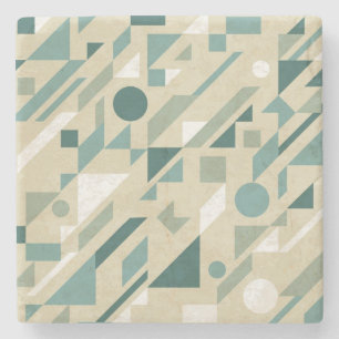 Abstract pattern stone coaster