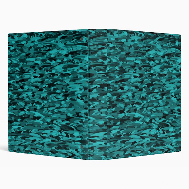 Abstract Pattern Teal Black Binder (Background)