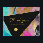 Abstract pattern thank you flyer<br><div class="desc">Modern text personalized thank you flyer</div>