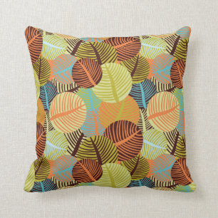 Abstract pattern throw pillow