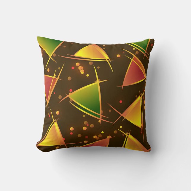 Abstract Pattern Throw Pillow (Front)