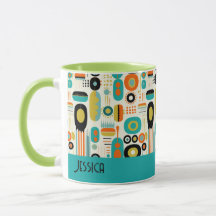 Abstract Pattern Vibrant Mid Century Modern Name 
