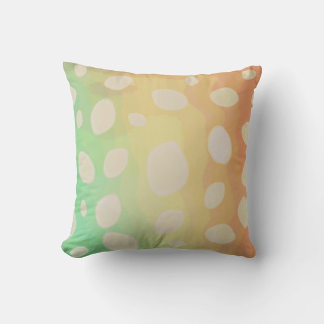 abstract pattern watercolor modern design pillow (Front)