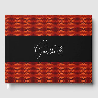 Abstract Pattern Wedding Guest Book
