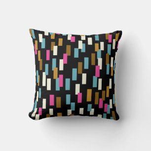 Abstract pattern with textured geometric shapes. a throw pillow