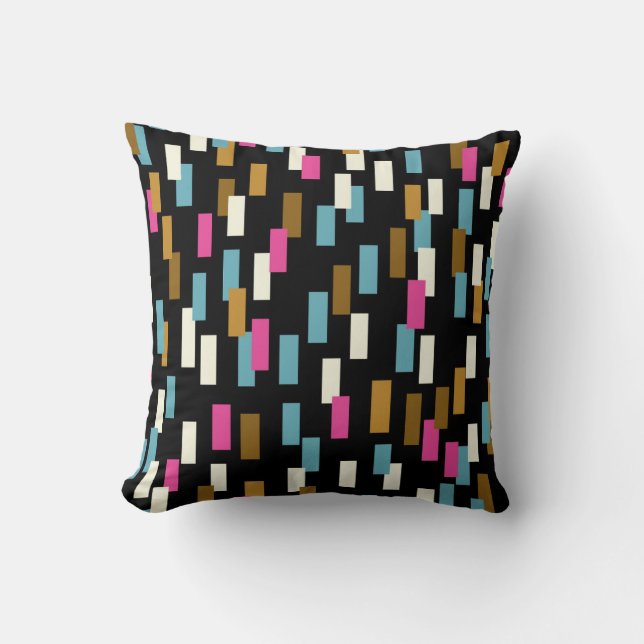 Abstract pattern with textured geometric shapes. a throw pillow (Front)