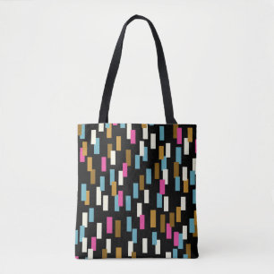 Abstract pattern with textured geometric shapes. a tote bag