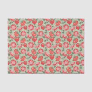 Abstract pattern with tomato tissue paper