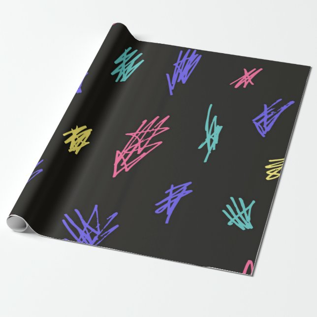 Abstract pattern wrapping paper (Unrolled)