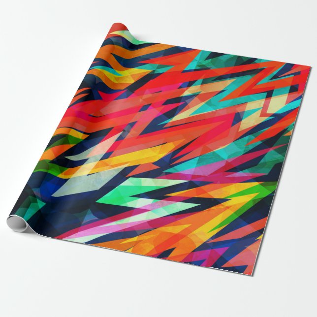 Abstract pattern wrapping paper (Unrolled)