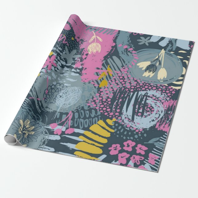 Abstract pattern wrapping paper (Unrolled)
