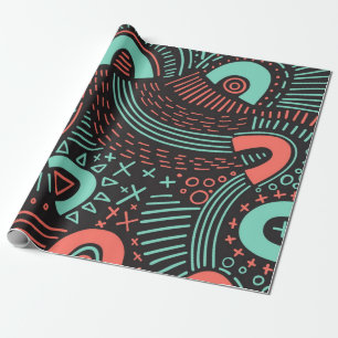 Abstract pattern wrapping paper