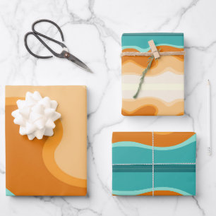 Abstract pattern wrapping paper sheet