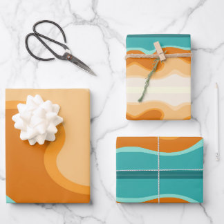 Abstract pattern wrapping paper sheet