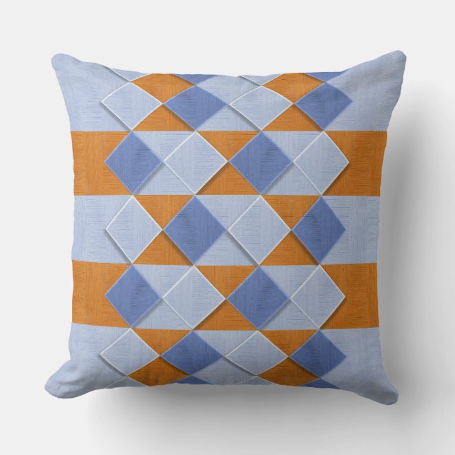 Abstract Patterns 37A-B Image Options Throw Pillow (Front)