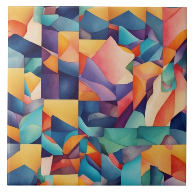 Abstract Patterns Inspired by Elements Tile (Front)