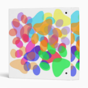Abstract Paw Prints Binder