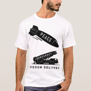 Abstract Peace Freedom Delivery Minimalist Art  T-Shirt