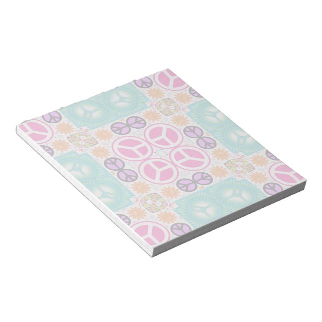 Abstract Peace Notepad (Angled)
