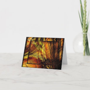 Abstract Peace of Glass Note Card