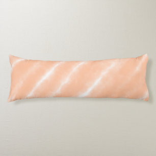 Abstract Peach Fuzz Watercolor Pattern Modern Body Pillow