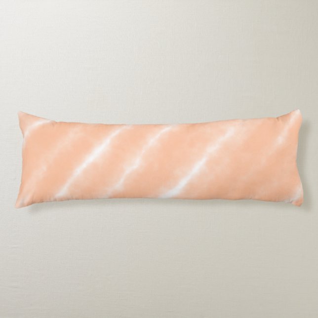 Abstract Peach Fuzz Watercolor Pattern Modern  Body Pillow (Front)