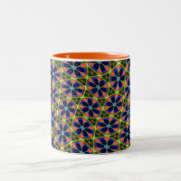 Abstract Peacock Feathers Pattern Mug