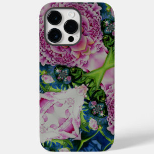 Abstract peony watercolor painting boho retro  Case-Mate iPhone 14 pro max case