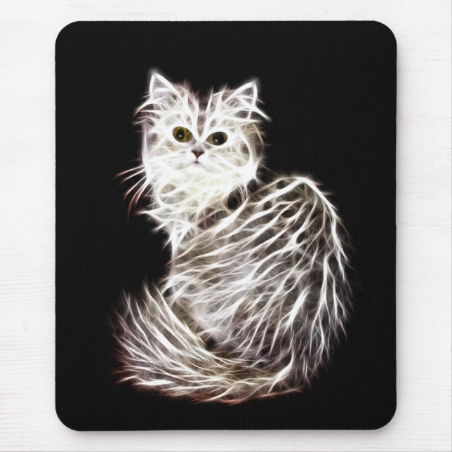 Abstract persian cat mouse pad (Front)