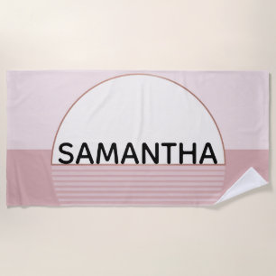 Abstract Personalized Beach Towel