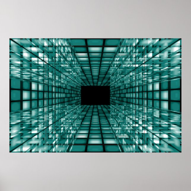 Abstract perspective background poster (Front)