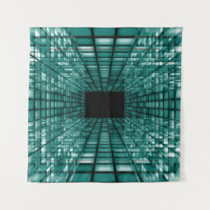 Abstract perspective background tapestry
